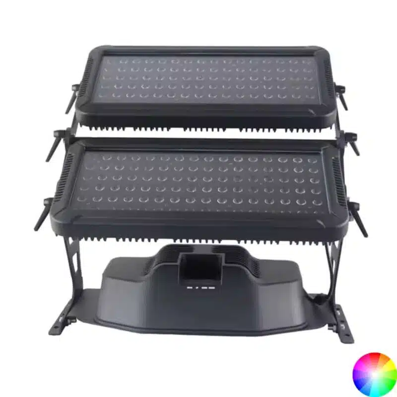 Projecteur City Color LED 112×12W IP68 CTX12 pour façades extérieures