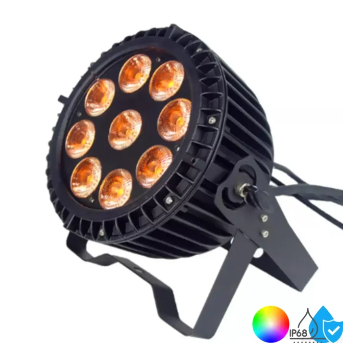 PAR LED 9×15W IP68 éclairage façade extérieur Maroc