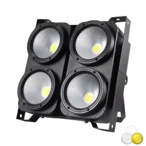 Blinder LED COB 4×100W blanc chaud froid projecteur éclairage scène professionnel Maroc