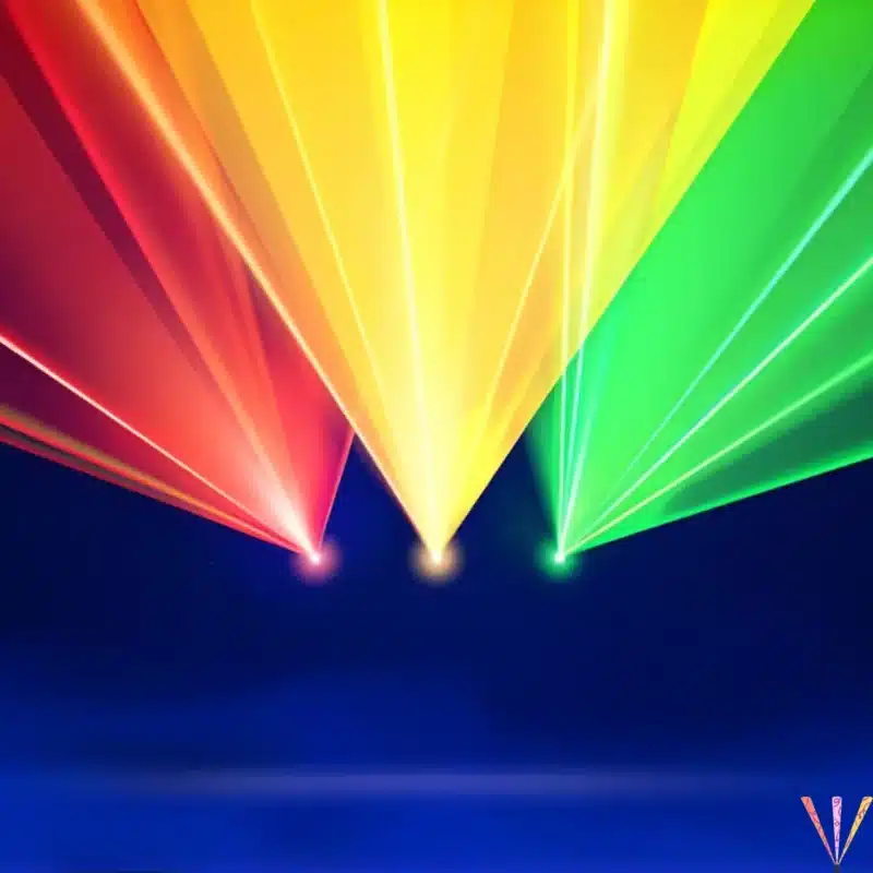 Projection graphique et faisceau haute définition du Laser RGB 6W Viasho L6500RGB technologie Pure Diode.