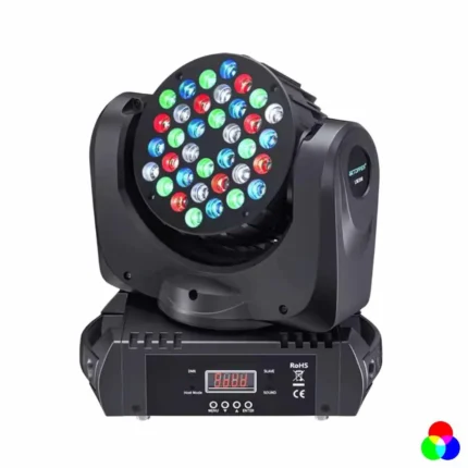 Lyre wash LED 36×3 RGB MH05 – vue de face