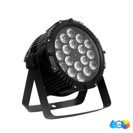 PAR LED 18×15W IP68 Outdoor RGBW WP18 – vue de face