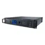 Processeur vidéo LED NovaStar VX2000 Pro vu de trois quarts, écran LCD de contrôle allumé