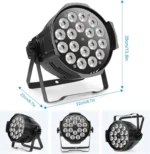 PAR LED 270W 18×15W 4IN1 RGBW PROLIGHT — schéma des dimensions